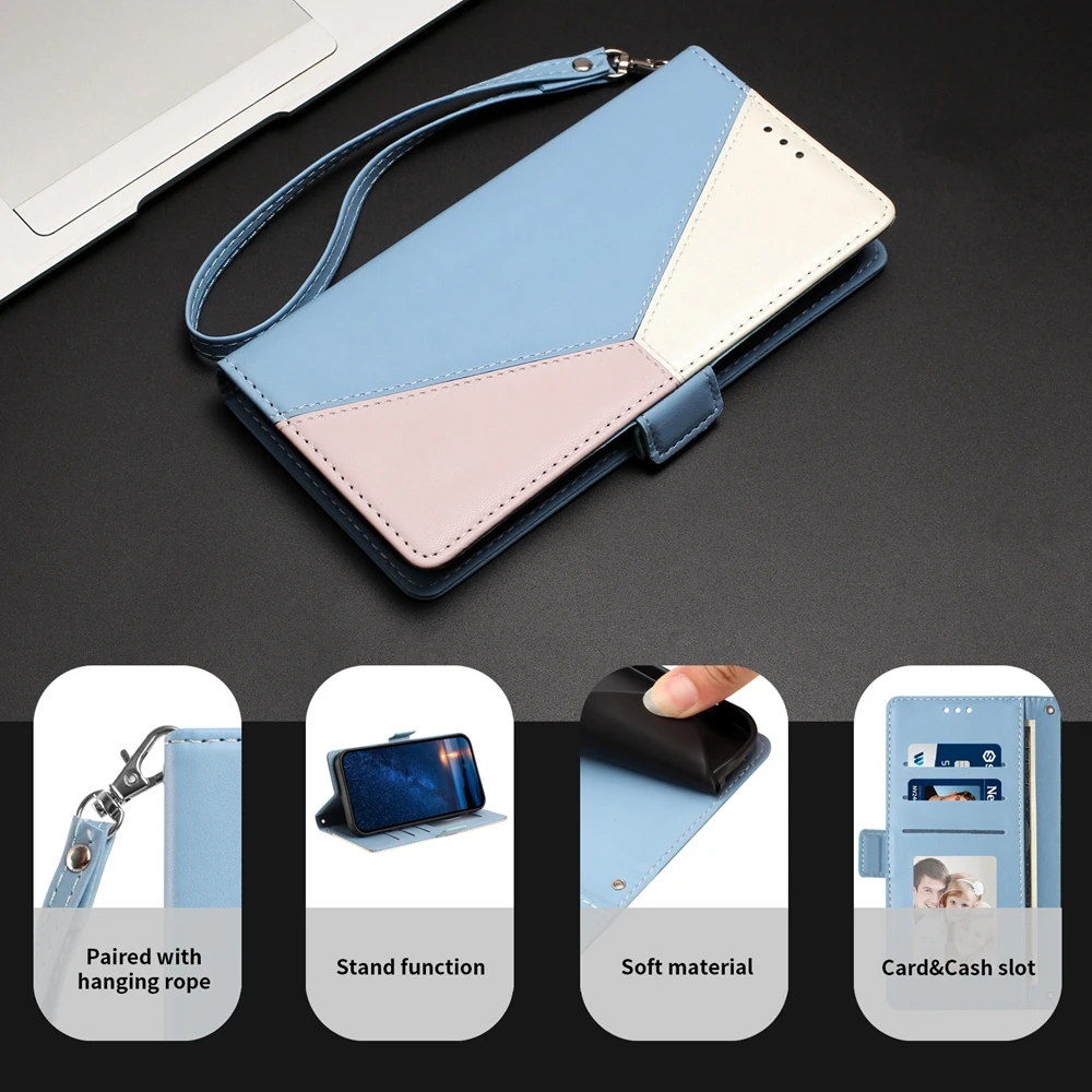 Sleek Magnetic Flip Leather Wallet Card Case