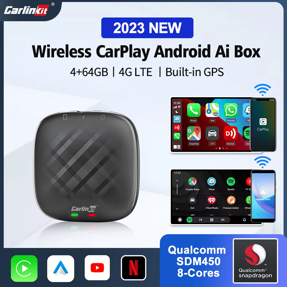 Carlinkit Ai Box Mini Wireless Android Auto Wireless CarPlay