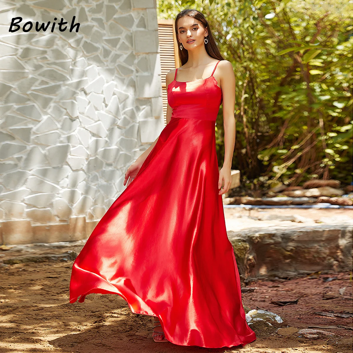 

Вечернее платье Bowith, элегантное Красное Длинное Платье для свадебной вечеринки для женщин, официальное платье для выпускного вечера, зеленое платье с длинным рукавом, платья
