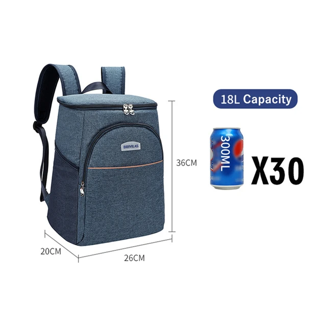 Denuoniss Isolierte Kühltasche, Große Kapazität, Tragbarer Rucksack,  Wasserdichter Eisbeutel, Lunch Taschen Für Picknick, Wandern, Camp Von  22,82 €