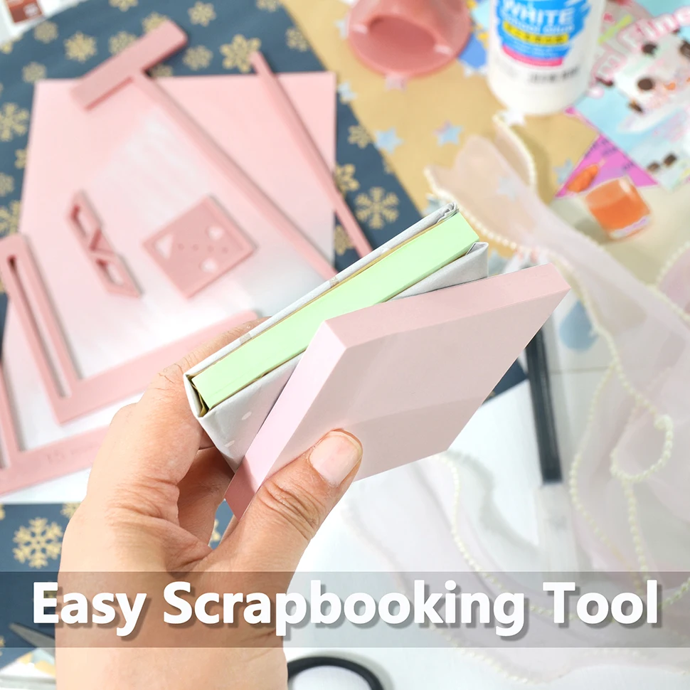 9ks scrapbooking nástroje kniha závazných souprava začátečník předkrm notebook DIY řemeslo dokonaný knihařské svrchovaný šablon plastový obal