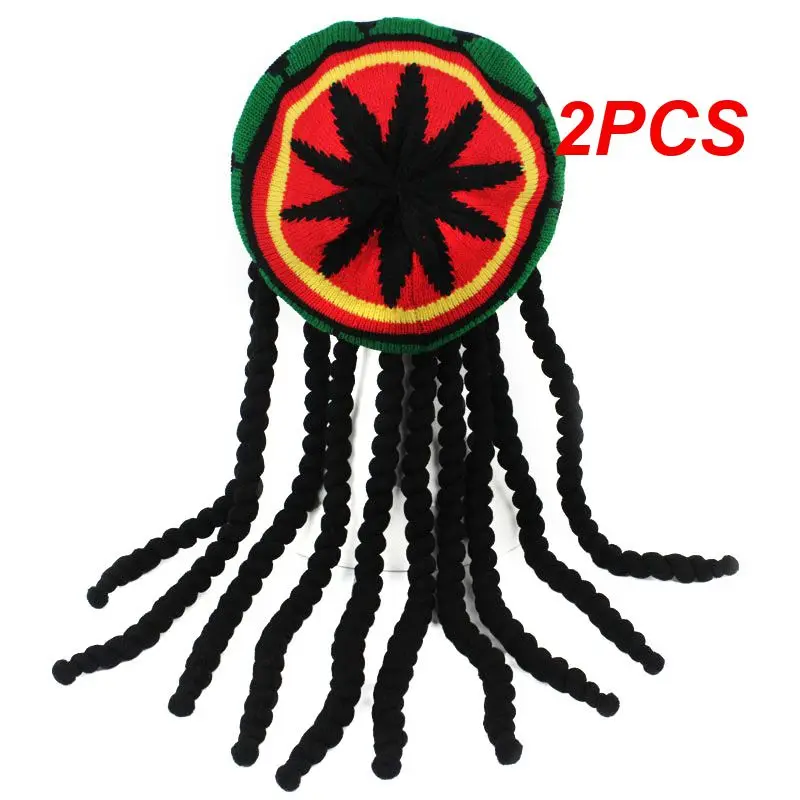 

2 шт. разноцветный веселый Универсальный удобный уникальный дизайн Модная Удобная шляпа с модным дизайном берет шляпа Fierce