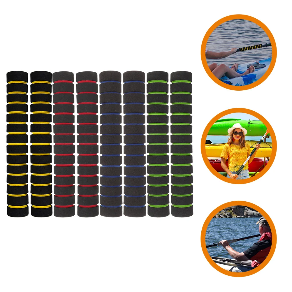 

4 Pairs Anti-slip Cover for Paddle Sponge Handlebar Non-slip Kayak Wraps Kayaks Grips Anti-skid Detachable Absorbent