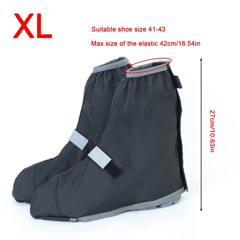 Surchaussures unisexes réutilisables et imperméables pour vélo, moto et randonnée, avec réflecteurs de sable et de pluie._voghion.com
