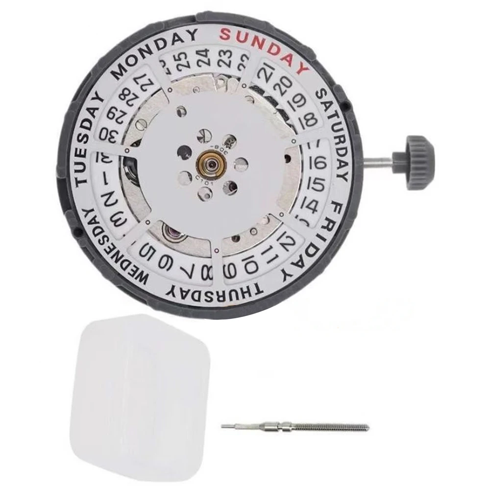 New High Quality Double Calendar White 8285 Watch Movement for Miyota 8285 Mechanical Movement Men Watch Repair Parts