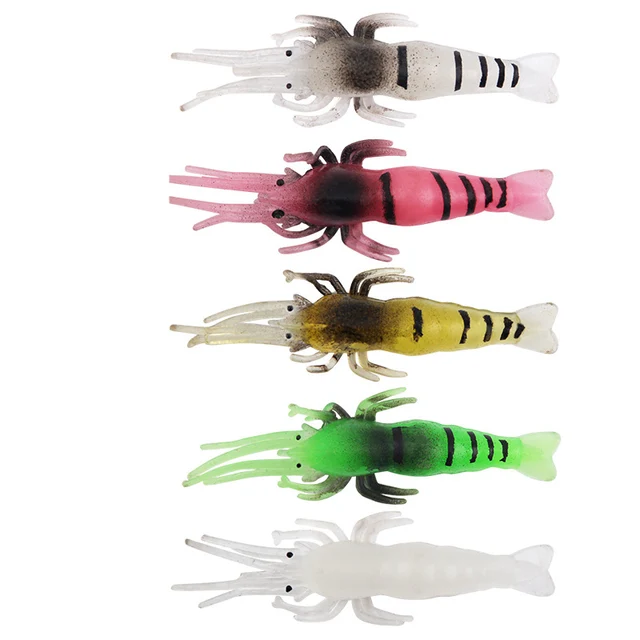 5 pcs. Soft fishing lure floating