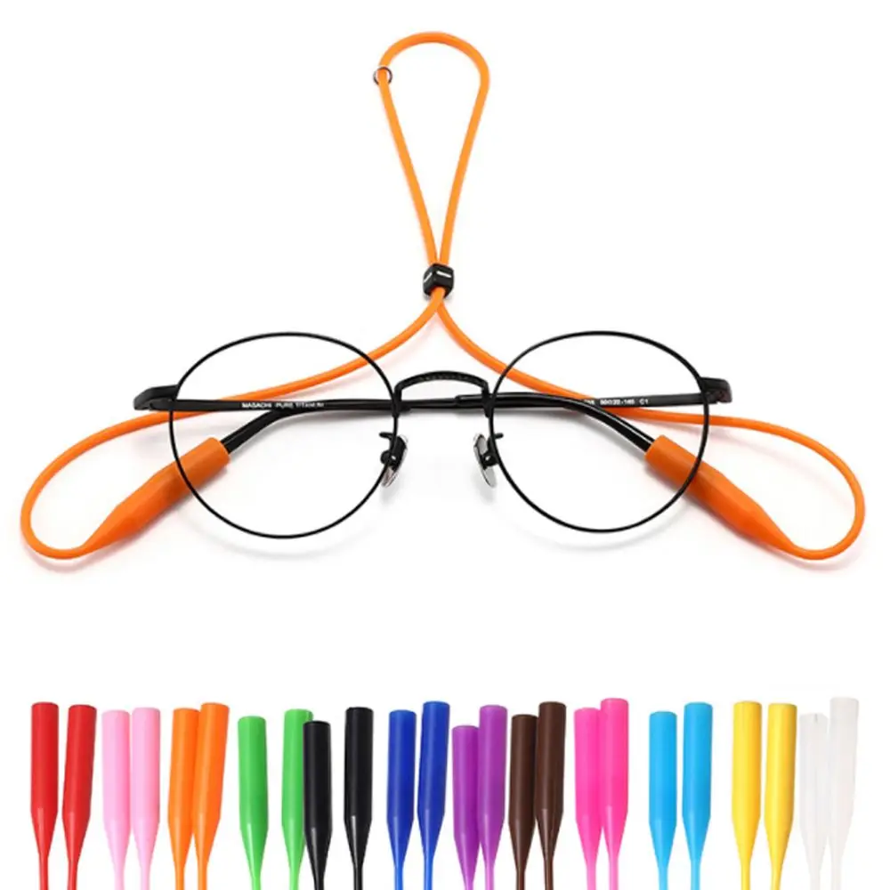 

1PC Colorful Silicone Glasses Strap Anti-Slip Sports Eyeglasses Rope Sunglasses Neck Cord Eyewear Lanyard Glasses Chain