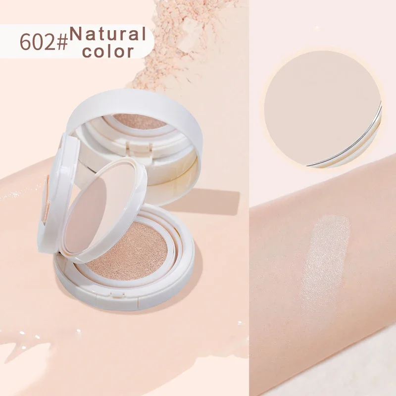 Double Cushion Air Cushion Compact Powder 2-in-1 BB Cream Concealer Setting Translucent Powder High Coverage Base Makeup 6
