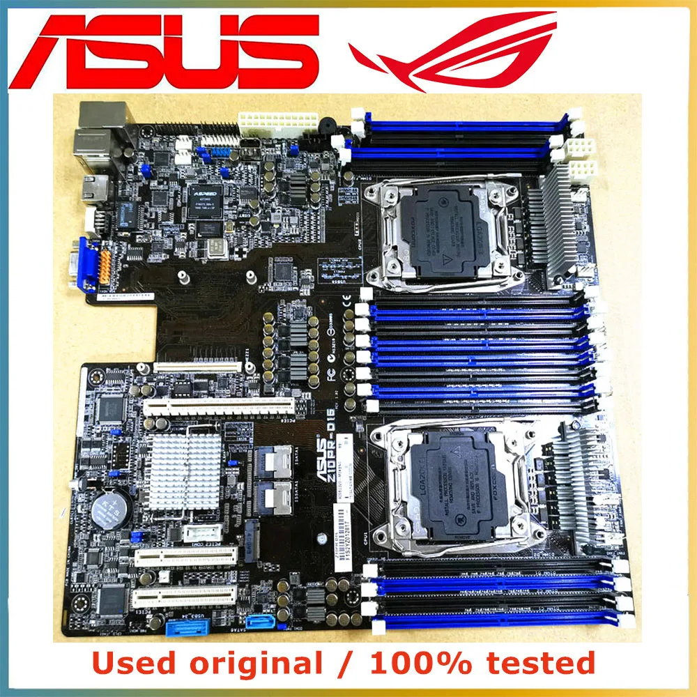

Материнская плата для компьютера ASUS, LGA 2011-3 DDR4 64 ГБ, для Intel C612 X99, материнская плата для настольного компьютера SATA III PCI-E 3,0 X16