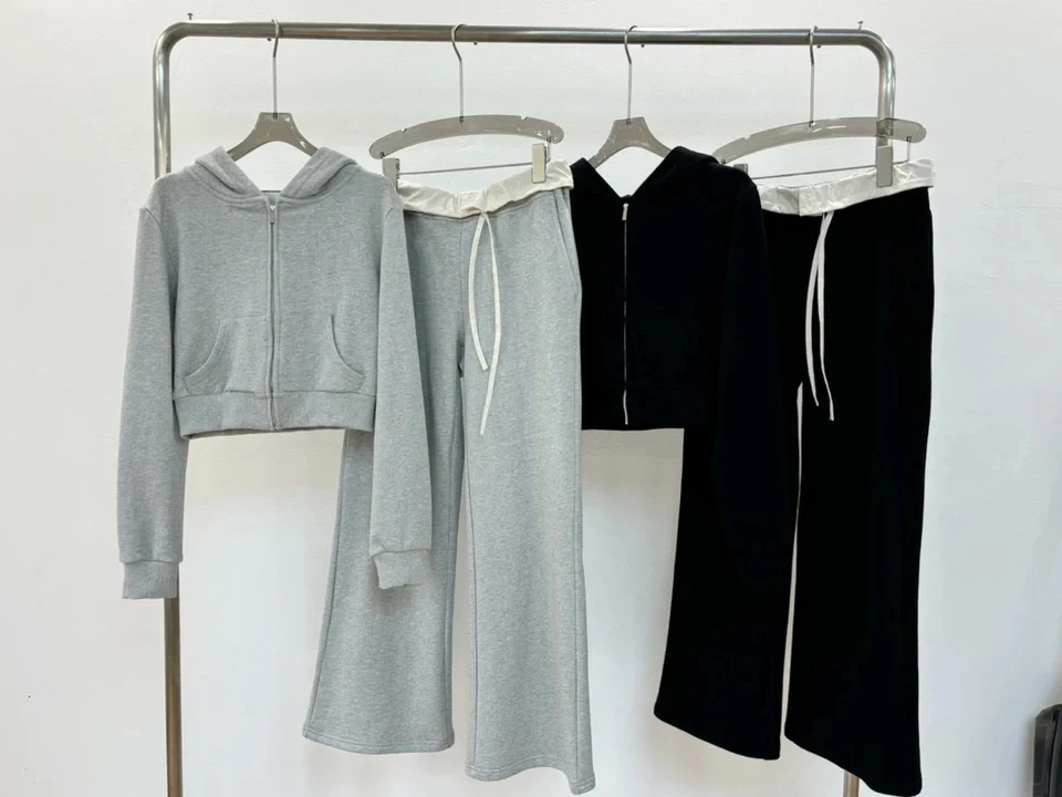 

Новинка весны 2024SS, роскошный женский высококачественный повседневный костюм с толстовкой и брюками, 2 цвета