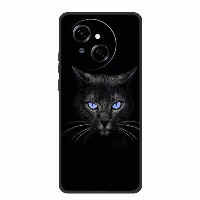 Tecno Spark Go1S Black Silicone Soft TPU Back Cover Case