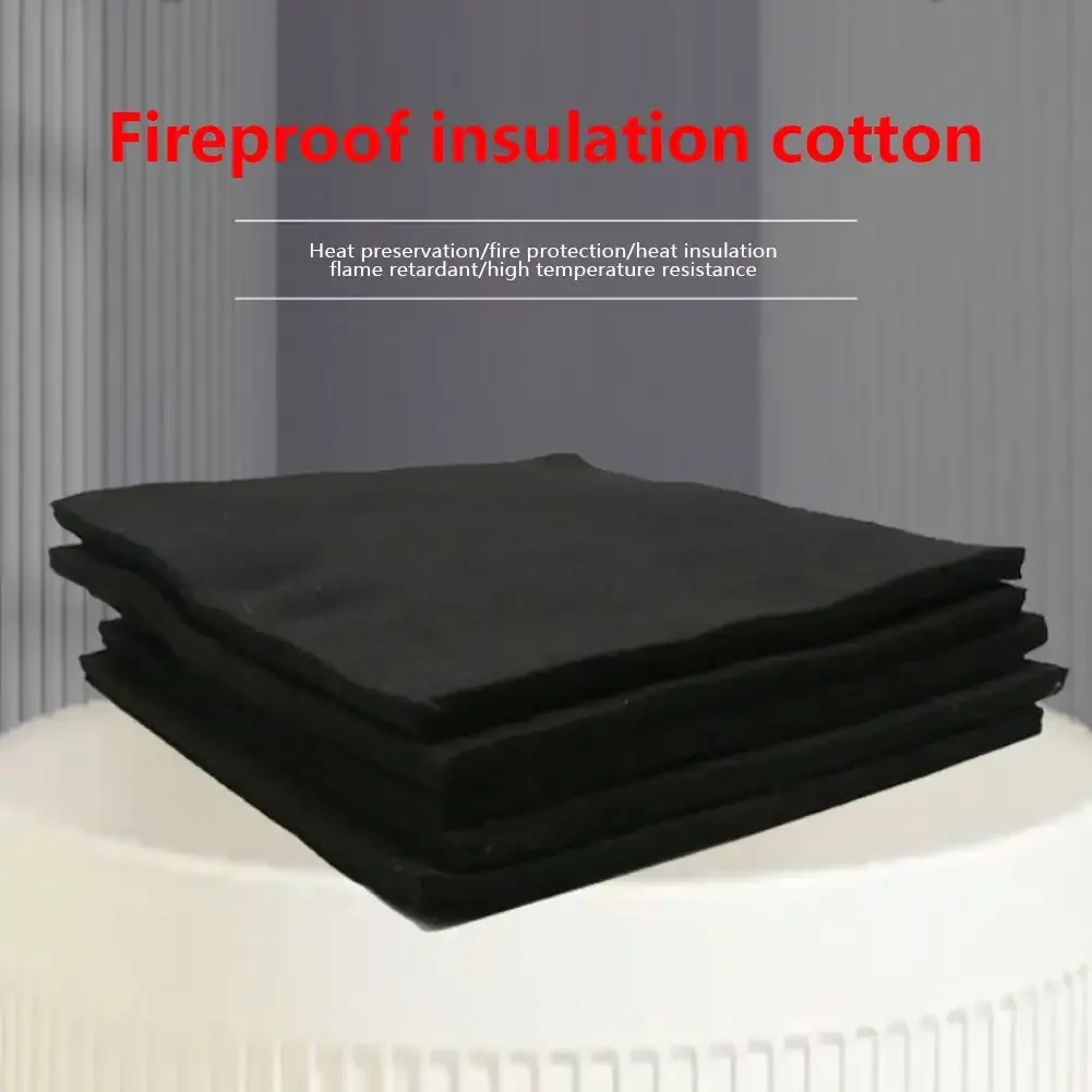 Graphite Fire Blanket Black Welding Protective Blanket Torch Shield Pack Protective Felt Carbon Fiber High Temp 300*200mm
