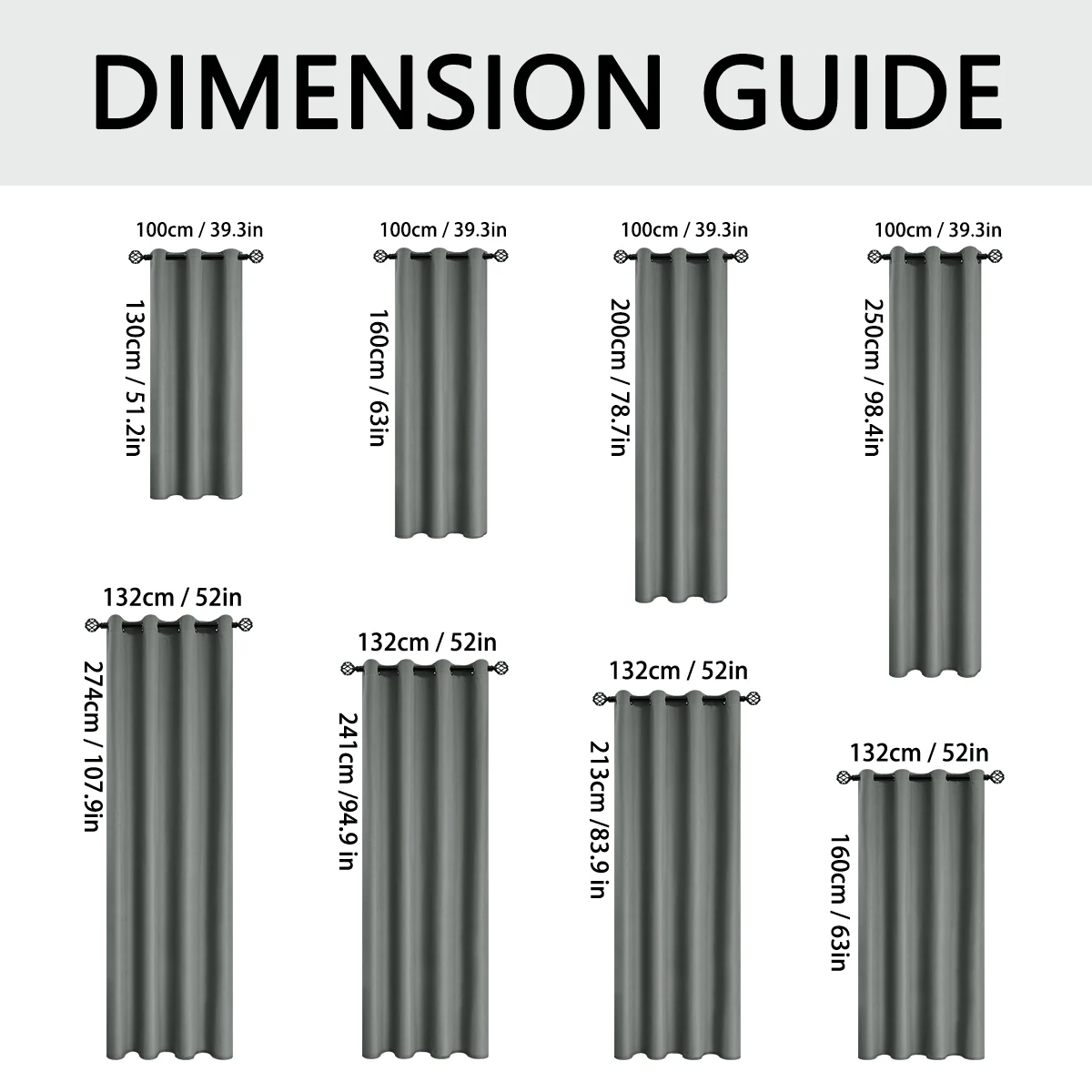 1pc Solid 100% Blackout Curtains with Grommets, Total Privacy Drapes for Bedroom, Beautiful Curtains for Living Room 2
