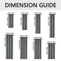1pc Solid 100% Blackout Curtains with Grommets, Total Privacy Drapes for Bedroom, Beautiful Curtains for Living Room 2