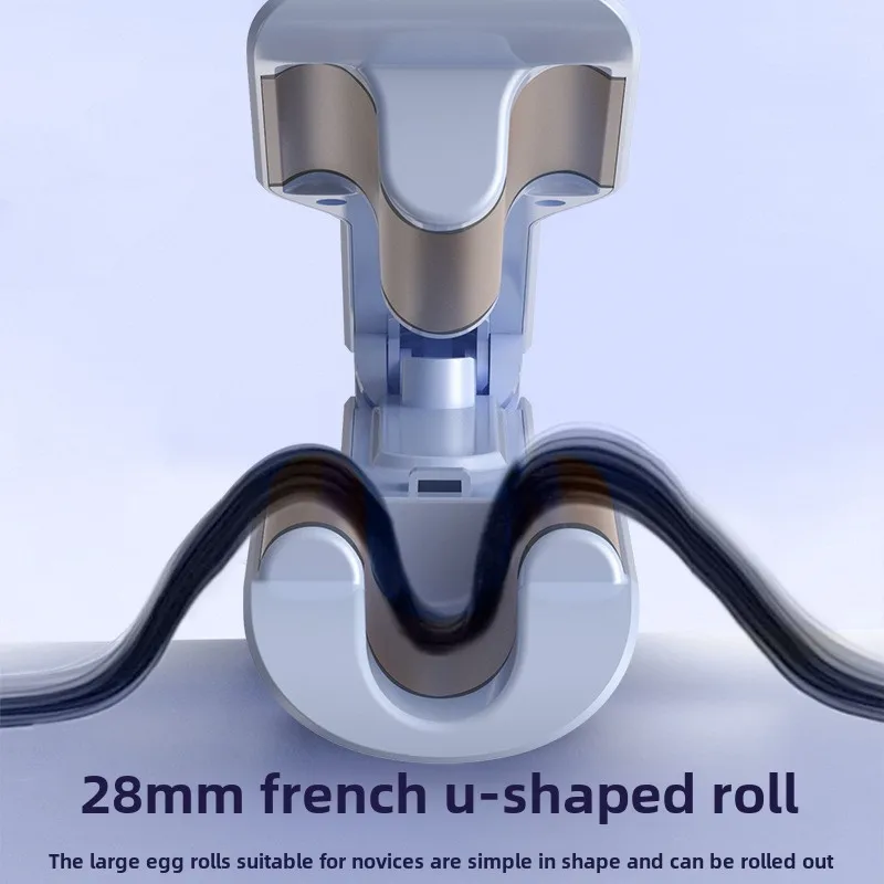 Omelet head roll iron 28mm water ripple cake wool large roll artefact cleat heater adjustable easy to set long lasting