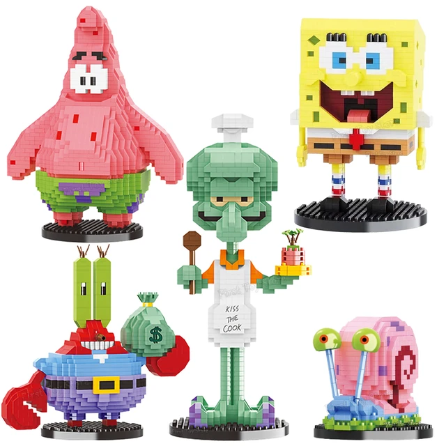 Cartoon Smurfs Mini Blocks Small Bricks Anime Building Collection Toy  Juguetes Auction Figure Kids Gifts Girls