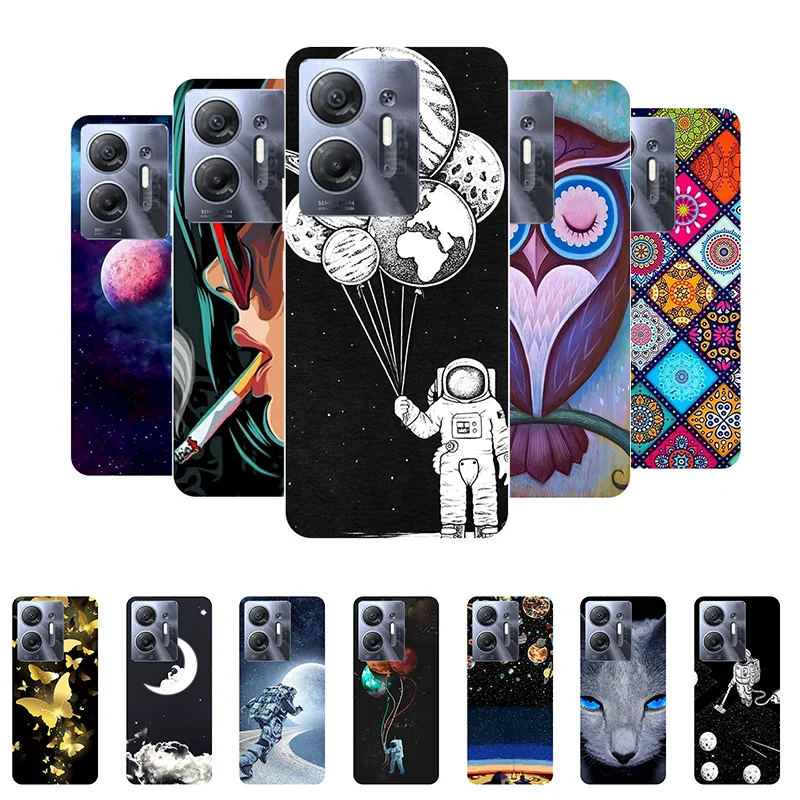 Per Infinix Hot 30 5G Custodia Cover Infinix Hot30 5G Funda Astronaut Custodia Posteriore In Silicone Morbido Per Infinix Hot 30 5G X6832 Coque