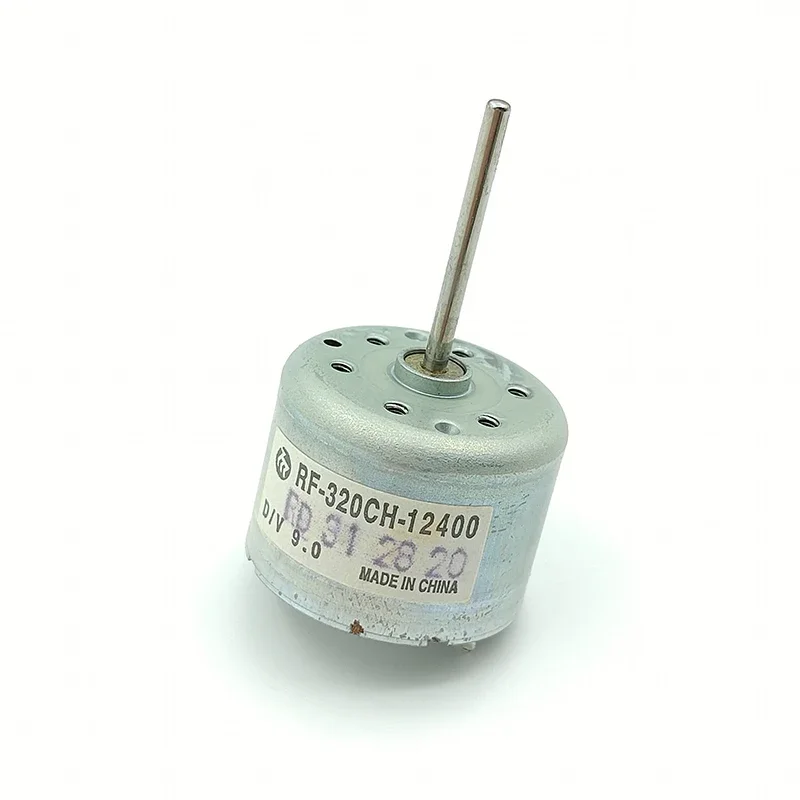 MABUCHI RF-320CH-12400 미니 RF-320 DC 모터 6V/9V/12V 마이크로 24mm 원형 스핀들 22mm 긴 샤프트 DIY DVD 플레이어용 원형 스핀들