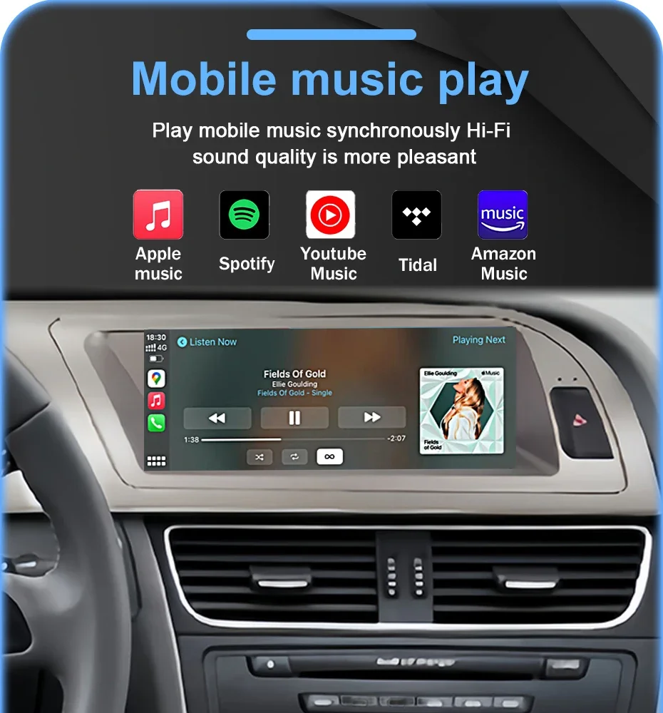 8,8 ''Linux Touchscreen Drahtlose Carplay Android Auto Auto Radio Stereo Für Audi A4 A5 B8 S4 S5 2009-2016 Autolink Airplay 2DIN – Detail 15