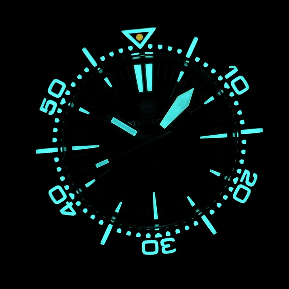 STEELDIVE SD1988 New Arrival 56MM One-Piece Case 1200M Waterproof NH35 Automatic Mens Dive Watch Reloj Bi-direction Ceramic Bzl