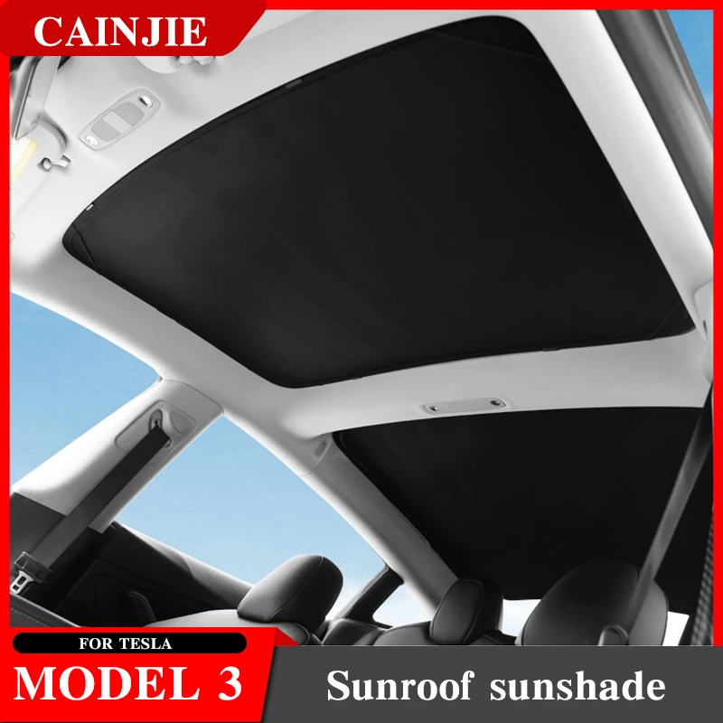 For Tesla Model 3 2022 Accessories Sun Shades Glass Roof Sunshade Model