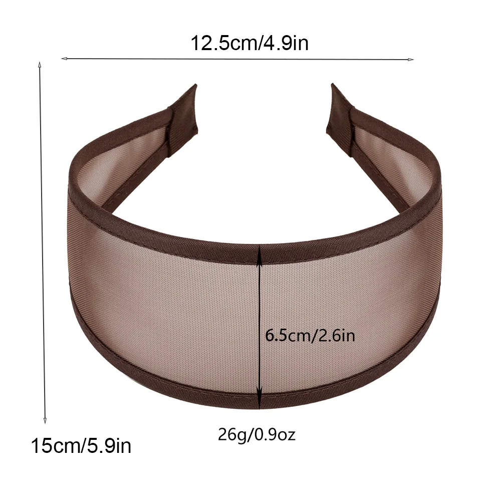 Breathable Hollow Wide Headband - Trendy Solid Color Hair Accessory