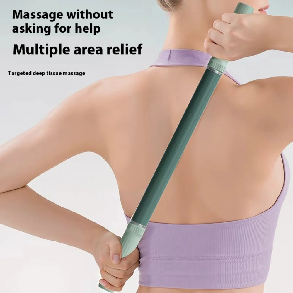 Yoga Fascia Stick 57cm Extended Muscle Relaxation Massage Roller Yoga Massage Stick for Leg Stretching and Release Fitness