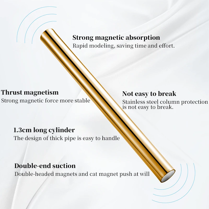 Magnetic Nail Art Tools Cat Eye Nail Tool Magnetic Nail Tools Magnetic Nail Pen Nail Care Tools Magnetic Rod for Gel Polish Nail Magnet Tool 1PC