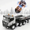 Huina 1318 1:24 Rc Trailer Truck Tractor 2.4g Remote Control Construction Radio Control Flatbed Rc Car Toys For Boys Kids Gifts 3