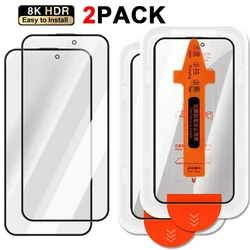 Premium Tempered Glass Screen Protector - Ultra - Clear Protective Film - OnePlus 8 (2 Pieces)