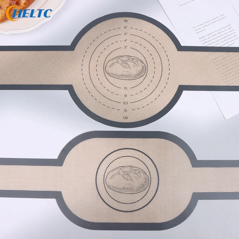 1PC Silicone Baking Mat Dough Transfer Pad Instead Of Parchment Sling Long Handle Sling Non-Stick Extraction Pad Oven Accessorie