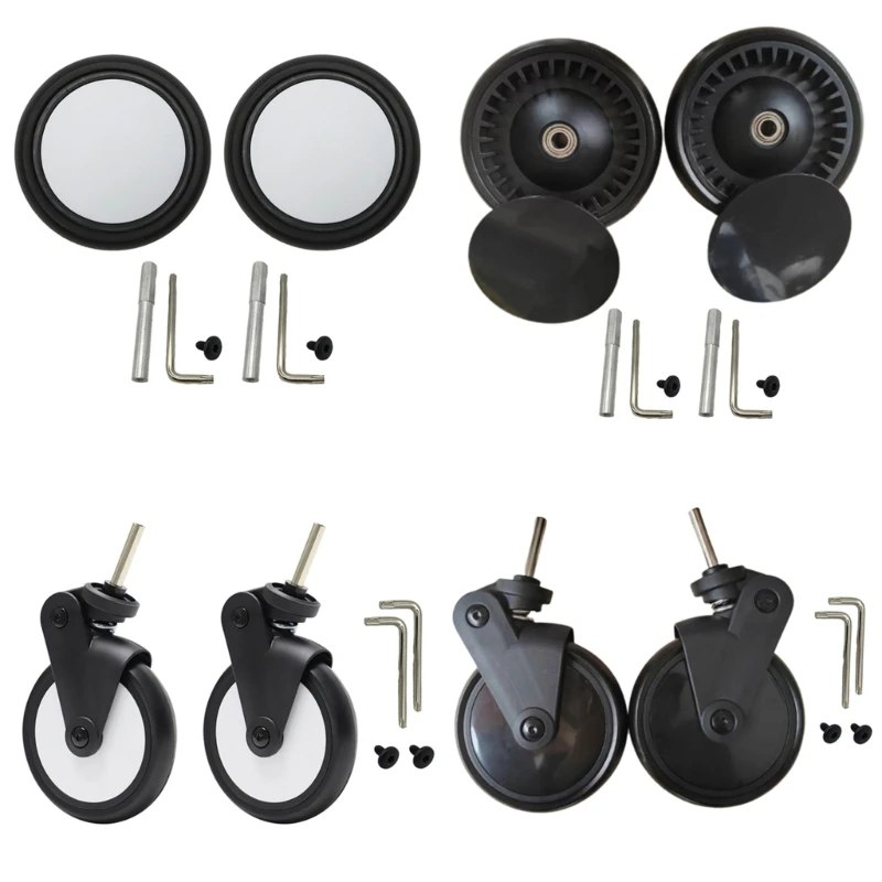 

Upgraded Baby Strollers Rubber Wheel Replacement Baby Strollers Front/Back Wheel