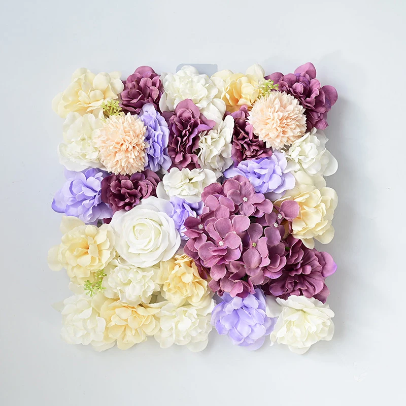 Artificial Silk Flowers Wall Panels