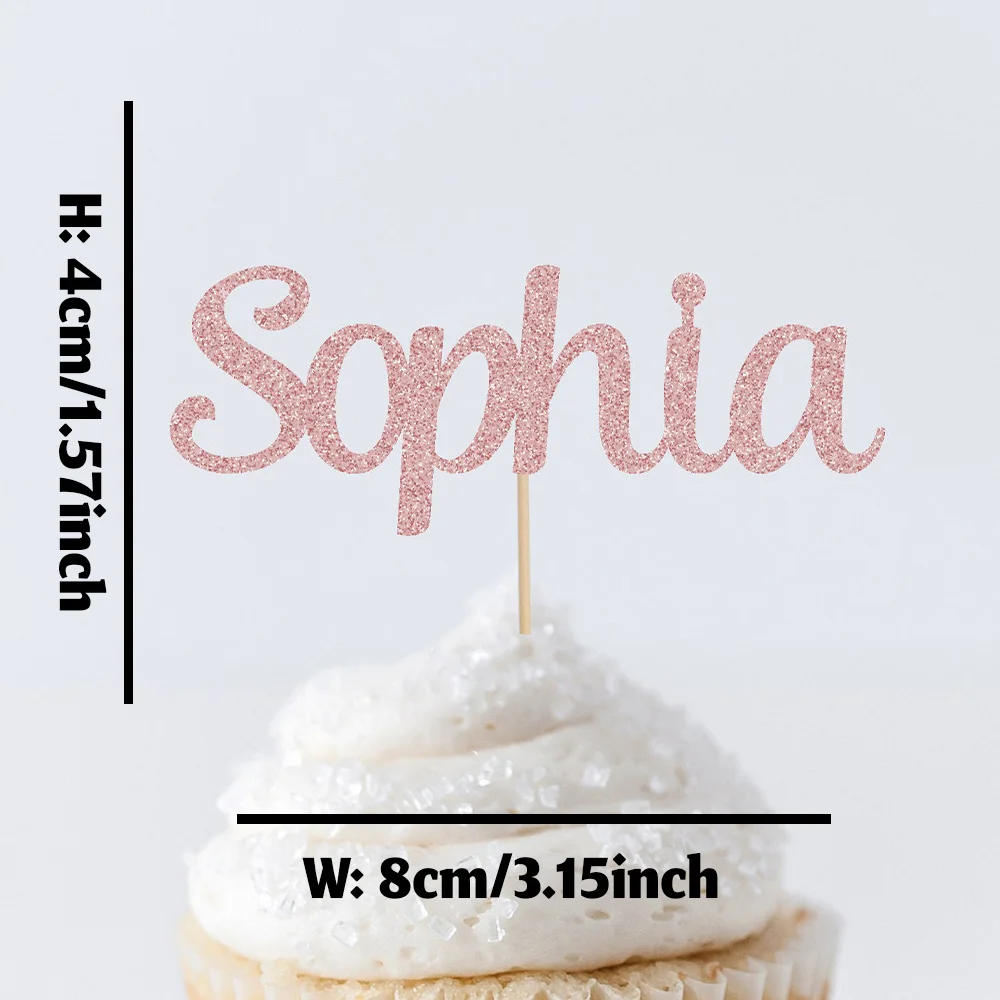 1PC Custom PMMA Cake Topper - Personalized Name Low-Saturation Accessory | Laser Engraved Warm Unique Gift for Celebrations 6