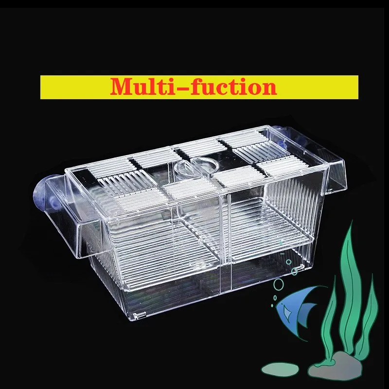 Fish Aquarium Fish Breeding Box Transparent Acrylic Fish Tank Double Layer Breeding Isolation Box Aquarium Hatchery Incubator Holder