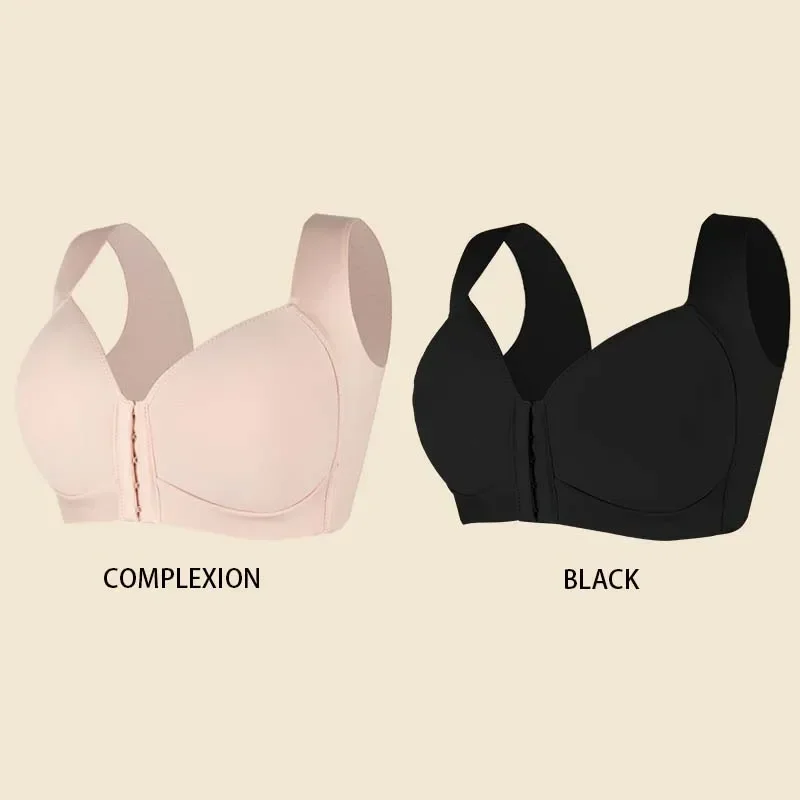 FallSweet Front Button Bra for Women Large Size Brassiere Seamless Push Up Bras Sexy Underwear Mother's Bras Female Lingerie 3