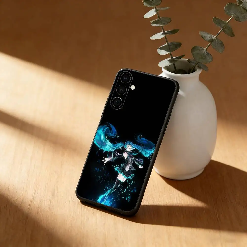 Anime H-Hatsune Miku Soft Black Phone Case