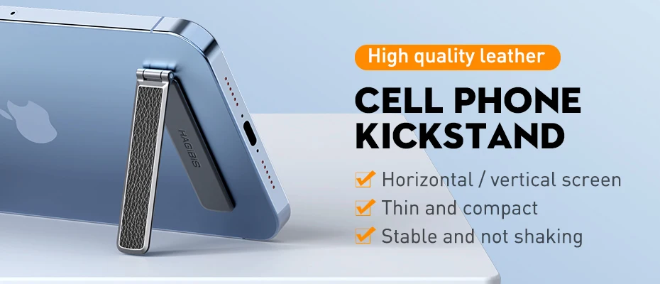 Hagibis Cell Phone Kickstand Universal Vertical Horizontal Stand Adjustable Mini Folding Desk Mount Holder for iPhone Samsung