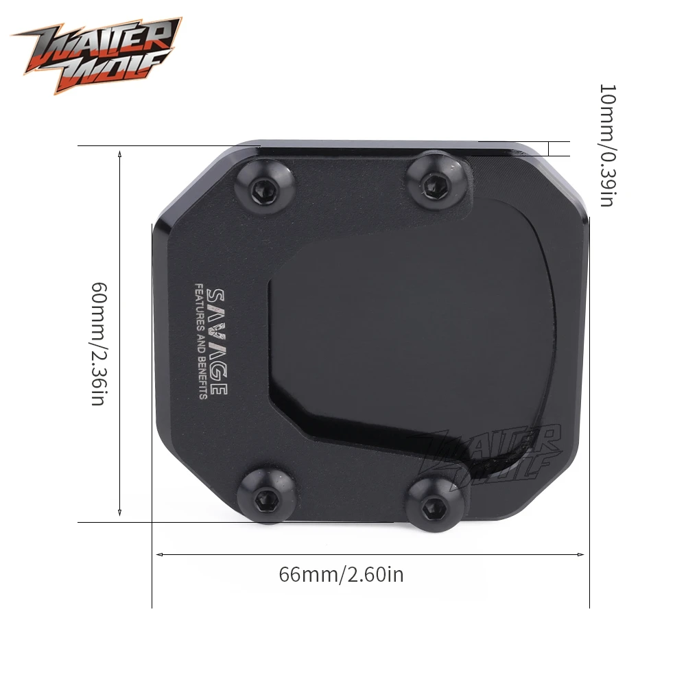 CB750 XL750 2025 킥스탠드 확대 플레이트 (혼다 트랜스알프 750, 호넷 750 2023 2024 사이드 스탠드 연장 플레이트/홀더)