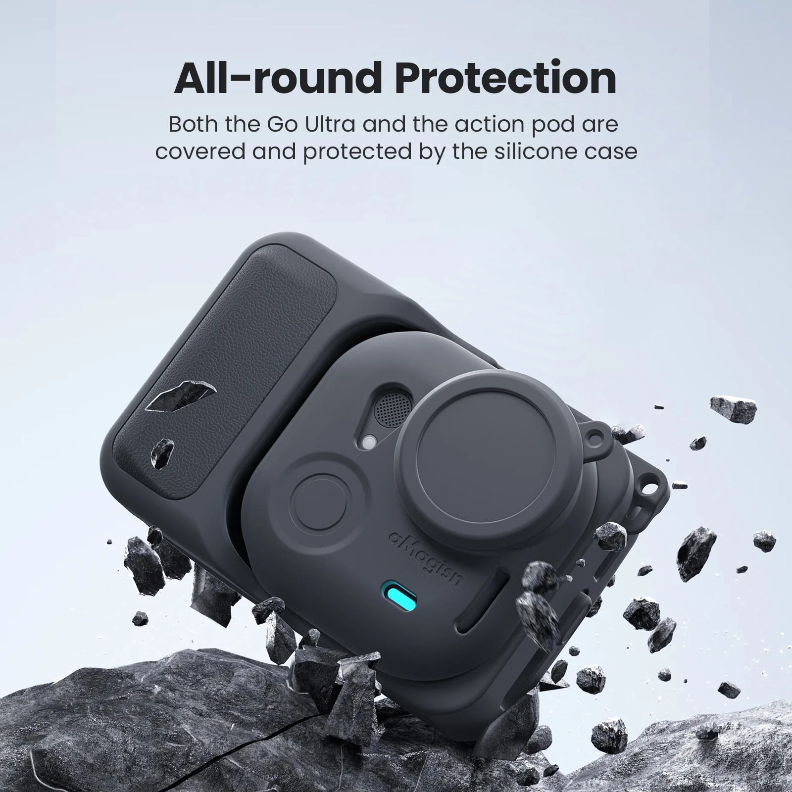 Insta360 GO Ultra Silicone Case Insta 360 Ultra Action Camera Protective Cover Lens Protection Film Accessories