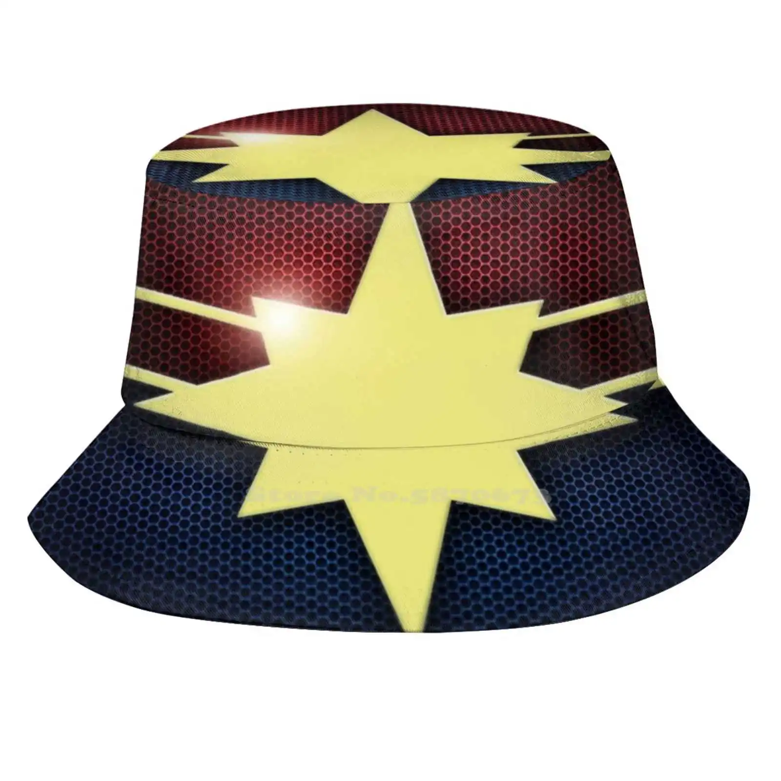 Digital Star Burst Emblem On Patriotic Color Background Digital Artist Fishing Hunting Climbing Cap Cappelli Da Pescatore Comics Star