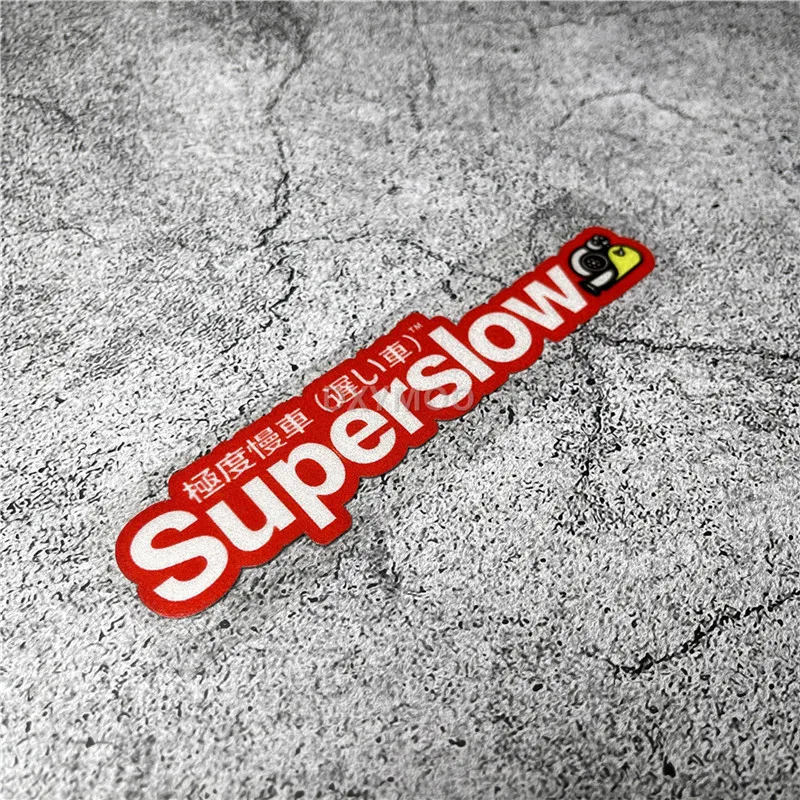 Car Sticker For Japanese Superslow Snail Speed Motorcycle Helmet Guitar Keyboard Auto Window Decal Decoration Reflective