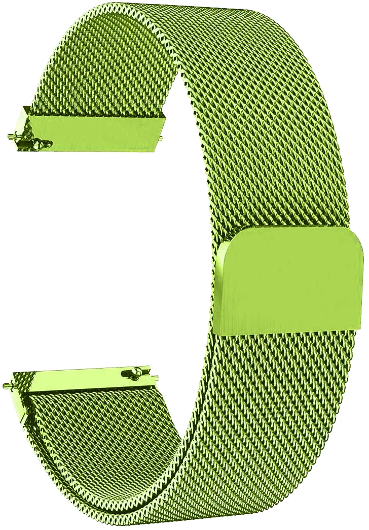 Premium 22mm Milanese Metal Loop Band Replacement Wristband