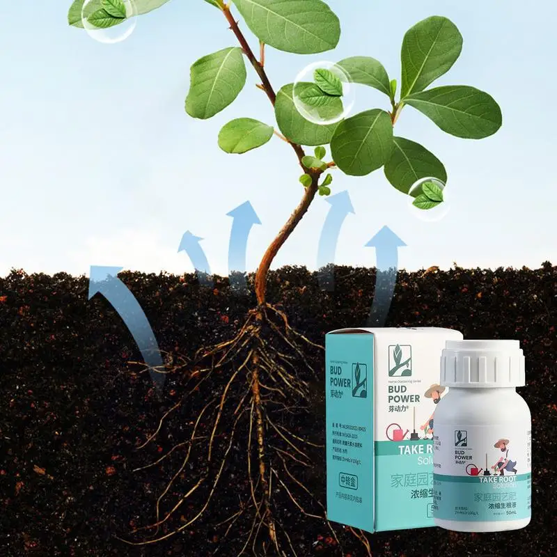 Liquid Rooting Stimulator 50ml Liquid Root Growth Booster Plant Growth Enhancer For Succulents Flowers Root Stimulator