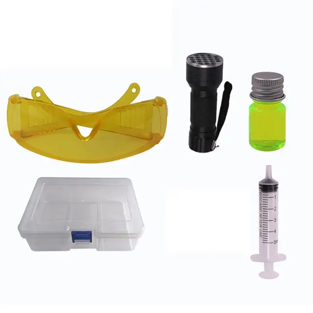 thumbnail image 2 of Car AC Leak Detector Kit - UV Dye & LED Flashlight For Finding Refrigerant Leaks 2 of 11