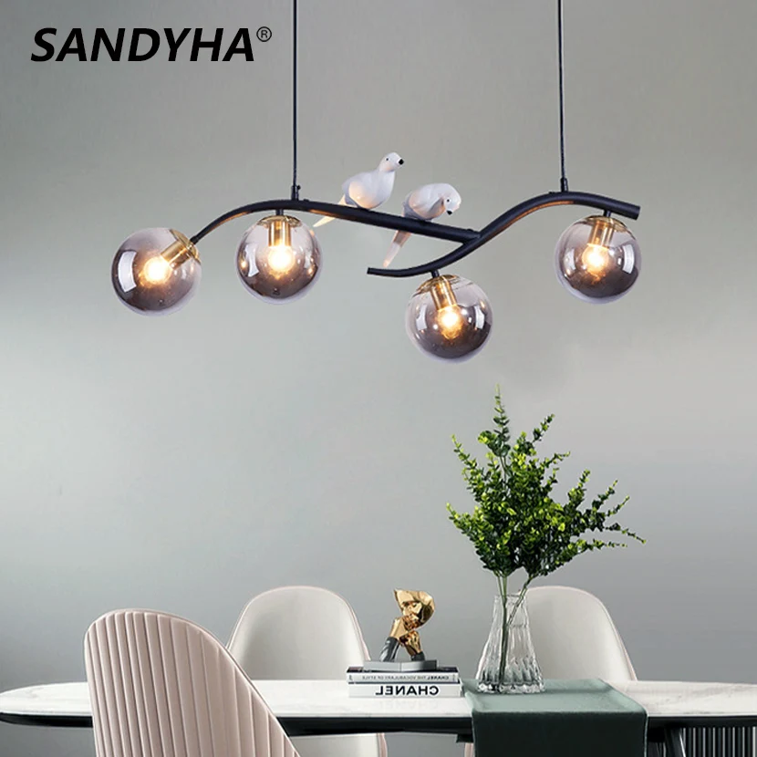 Bar Chandelier Lighting LED Pendant Light Kitchen Lamp Living Room Ceiling  Light