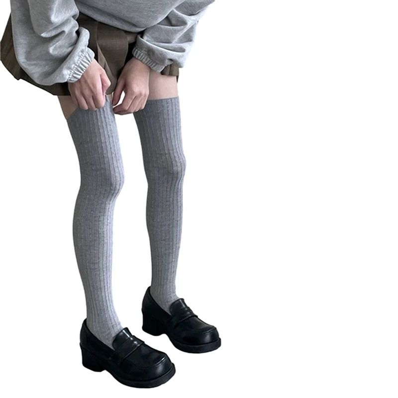 

Women's Autumn Winter Thigh Socks Extra Long Solid Color Stockings Over Knee Socks