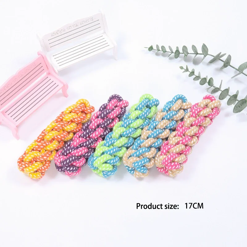 Durable Dog Chew Rope Toy Knot Ball For Small Puppies Bite Resistant Molar Teeth Cleaning Self Play Boredom Relief Pet Supplies S5b14d587dd6f4f7685c387a9ff61aeee8