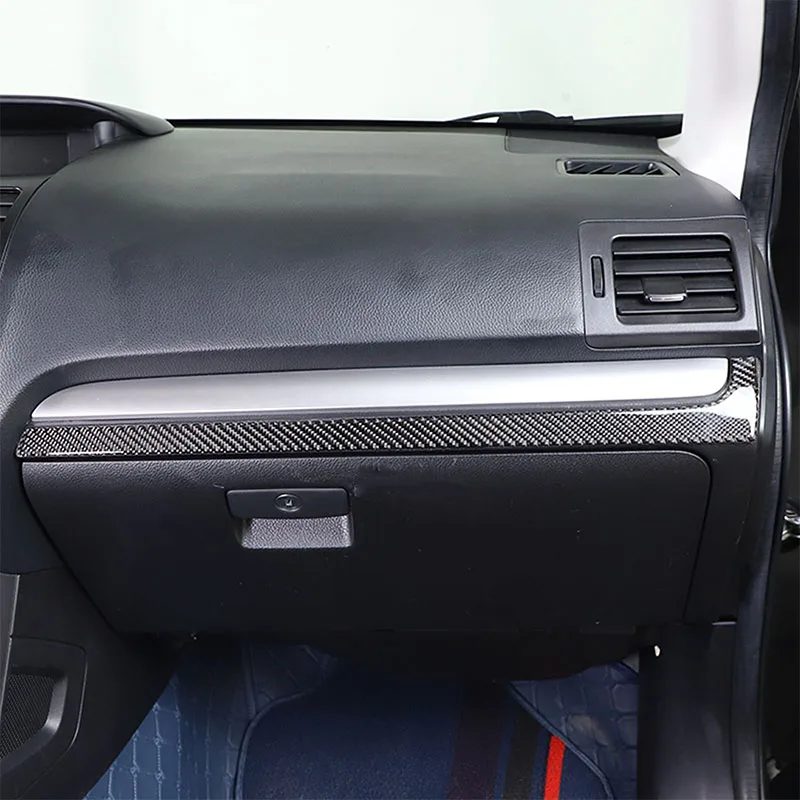 

Аксессуары для Subaru Forester 2013-2018, автомобильная центральная консоль из углеродного волокна, наклейка для коробки хранения, внутренняя отделка LHD