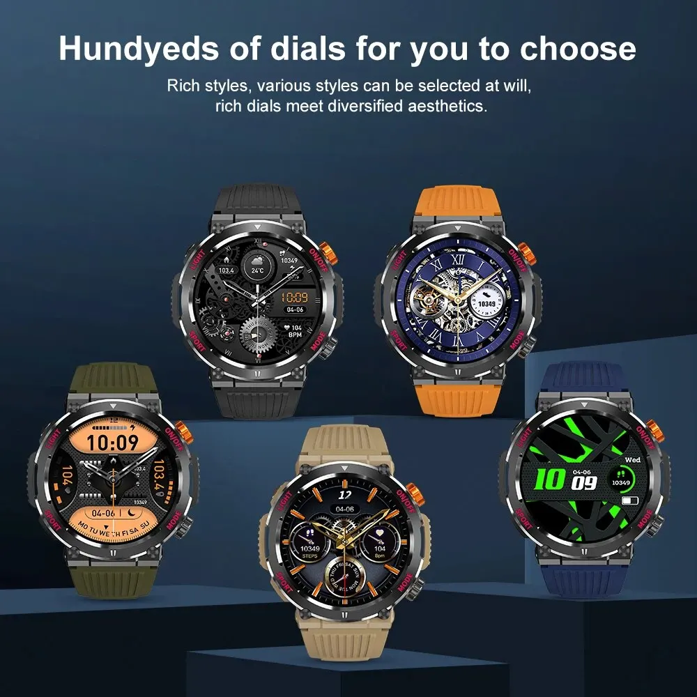 LIGE New Smart Watch Men Outdoor Sports Fitness Bracelet LED Lights Night Training Watches Bluetooth Call Smart Watch For Man